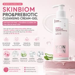 Gel rửa mặt cho da mẫn cảm Icon Skin Skinbiom Pro&Prebiotic Cleansing Cream-Gel 4
