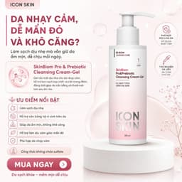 Gel rửa mặt cho da mẫn cảm Icon Skin Skinbiom Pro&Prebiotic Cleansing Cream-Gel 3