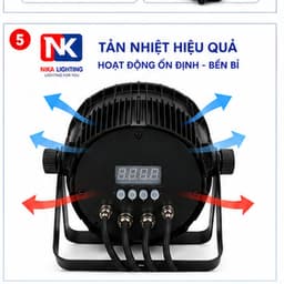 Đèn PAR LED NIKA 20x15W RGBW 4IN1 chống nước IP65 dùng ngoài trời Outdoor điều khiển DMX512, remot 4