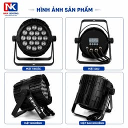 Đèn PAR LED NIKA 20x15W RGBW 4IN1 chống nước IP65 dùng ngoài trời Outdoor điều khiển DMX512, remot 2