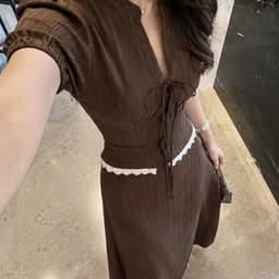 [Dài-Set Tiểu Thư Vintage] Set Áo Tay Phồng Chân Váy Maxi Dài Chiết Eo Tôn Dáng Sang Chảnh Tiểu Thư 7