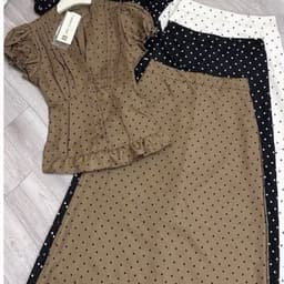 [Dài-Set Tiểu Thư Vintage] Set Áo Tay Phồng Chân Váy Maxi Dài Chiết Eo Tôn Dáng Sang Chảnh Tiểu Thư 9