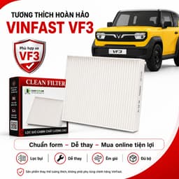Màng Lọc Gió Điều Hoà Ô Tô Vinfast VF3 , Lọc Gió Ô Tô Cao Cấp VinFast Thế Hệ Mới 3