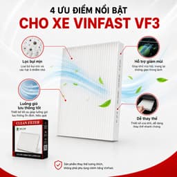Màng Lọc Gió Điều Hoà Ô Tô Vinfast VF3 , Lọc Gió Ô Tô Cao Cấp VinFast Thế Hệ Mới 7
