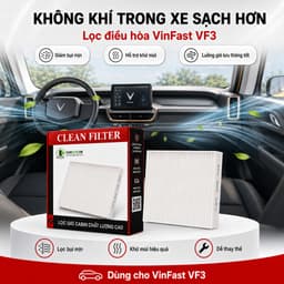 Màng Lọc Gió Điều Hoà Ô Tô Vinfast VF3 , Lọc Gió Ô Tô Cao Cấp VinFast Thế Hệ Mới 8
