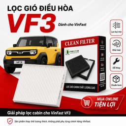 Màng Lọc Gió Điều Hoà Ô Tô Vinfast VF3 , Lọc Gió Ô Tô Cao Cấp VinFast Thế Hệ Mới 1