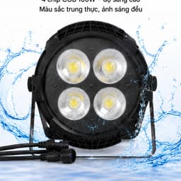 Đèn outdoor COB NIKA 4x100W chống nước IP65 dùng ngoài trời điều khiển DMX cho sân khấu sự kiện 5