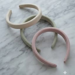 Cài Tóc Nữ MOLLYHAIR Bản Tròn Bọc Vải Nhung Mịn Thiết Kế Cao Cấp - Cài Tóc Êm Ái, Xinh Xắn, Không Gây Đau Đầu 1
