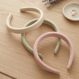 Cài Tóc Nữ MOLLYHAIR Bản Tròn Bọc Vải Nhung Mịn Thiết Kế Cao Cấp - Cài Tóc Êm Ái, Xinh Xắn, Không Gây Đau Đầu 2