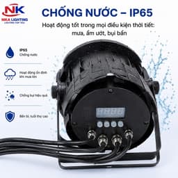 Đèn outdoor COB NIKA 4x100W chống nước IP65 dùng ngoài trời điều khiển DMX cho sân khấu sự kiện 6