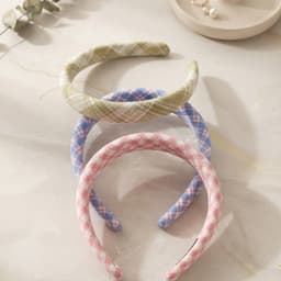 Cài Tóc Nữ MOLLYHAIR Vải Kẻ Caro Vintage, Cài Tóc Thời Trang Hàn Quốc - Kiểu Dáng Thanh Lịch, Ngọt Ngào, Mềm Mại 1
