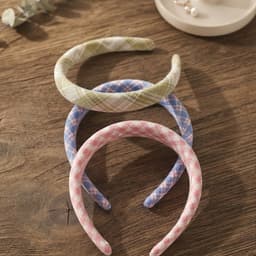 Cài Tóc Nữ MOLLYHAIR Vải Kẻ Caro Vintage, Cài Tóc Thời Trang Hàn Quốc - Kiểu Dáng Thanh Lịch, Ngọt Ngào, Mềm Mại 2