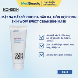 Mặt nạ đất sét cho da dầu da, hỗn hợp Icon Skin Wow Effect Cleansing Mask 1