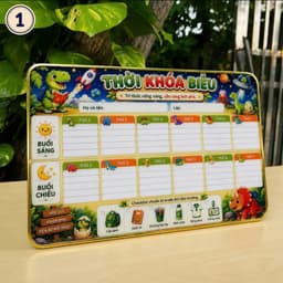 BẢNG THỜI KHÓA BIỂU HOT 2026 ĐỂ BÀN 20x30CM CHO BÉ – MICA TRÁNG GƯƠNG | TẶNG BÚT VIẾT XÓA 7