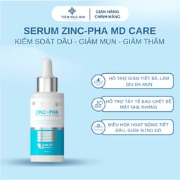 Serum MD CARE ZINC PHA Sebum Regulation Complex Kiểm Soát Dầu, Giúp Đều Màu, Dưỡng Sáng 1