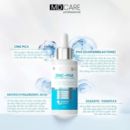 Serum MD CARE ZINC PHA Sebum Regulation Complex Kiểm Soát Dầu, Giúp Đều Màu, Dưỡng Sáng 6