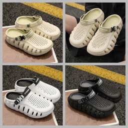 [TẶNG TẤT] Dép Sục Đế Cao 4cm Nam Nữ FASASTORE Đế EVA Siêu Nhẹ Êm Chân Chống Trơn Đi Du Lịch Dạo Phố 6