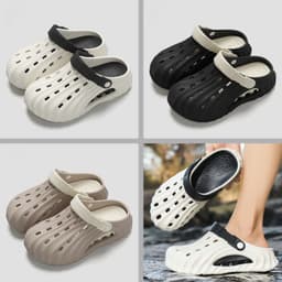 [TẶNG TẤT] Dép Sục Đế Cao 4cm Nam Nữ FASASTORE Đế EVA Siêu Nhẹ Êm Chân Chống Trơn Đi Du Lịch Dạo Phố 7