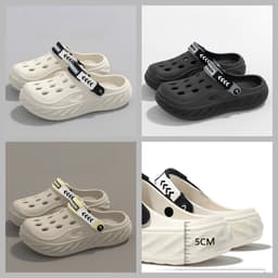 [TẶNG TẤT] Dép Sục Đế Cao 4cm Nam Nữ FASASTORE Đế EVA Siêu Nhẹ Êm Chân Chống Trơn Đi Du Lịch Dạo Phố 8