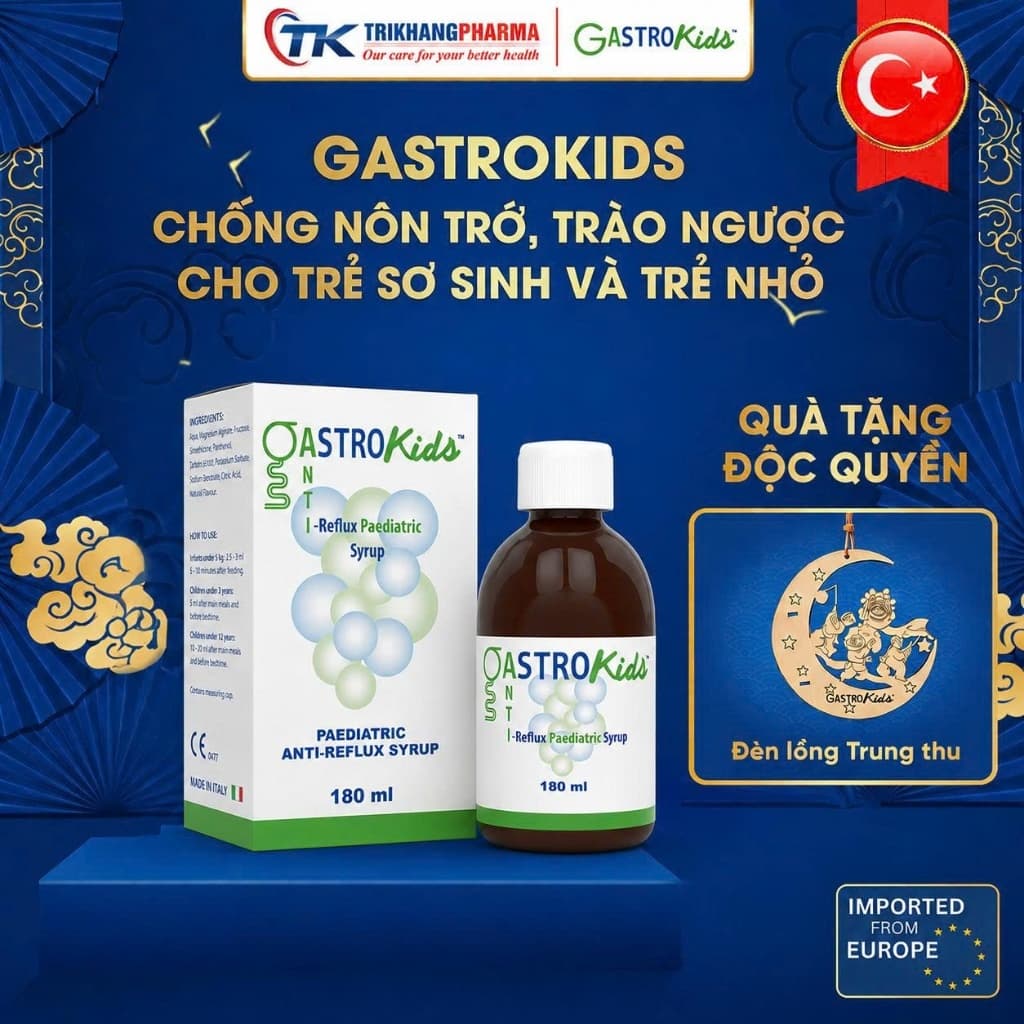 Gastrokids - Hỗ Trợ Giảm Nôn Trớ, Trào Ngược Dạ Dày Thực Quản Cho Trẻ
