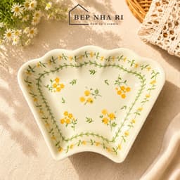 ️[ BepNhaRi ] BỘ BÁT MẶT TRỜI 45cm - Thắp Hương Gia tiên Họa tiết Hoa Cúc Vàng – SẮC VÀNG RỰC RỠ CHO MÂM CƠM 7