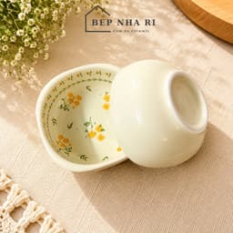 ️[ BepNhaRi ] BỘ BÁT MẶT TRỜI 45cm - Thắp Hương Gia tiên Họa tiết Hoa Cúc Vàng – SẮC VÀNG RỰC RỠ CHO MÂM CƠM 9