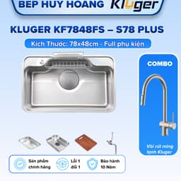 Chậu rửa bát Kluger KF7848FS Plus | KT 78X48CM | Hàng chính hãng 1
