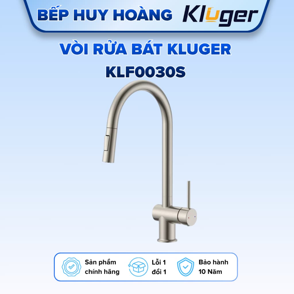 Vòi Rửa Bát Kluger KLF0030S | 2 Đường Nước Nóng Lạnh Cao Cấp