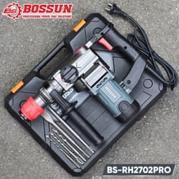 Máy Khoan Đục Điện BS BOSSUN BS-RH2702PRO, Công Suất 1050W Lực Búa Cao 3.5J - Tặng Kèm 5 mũi, Hỏa tốc 7
