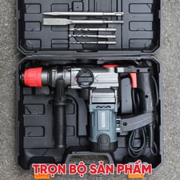 Máy Khoan Đục Điện BS BOSSUN BS-RH2702PRO, Công Suất 1050W Lực Búa Cao 3.5J - Tặng Kèm 5 mũi, Hỏa tốc 4