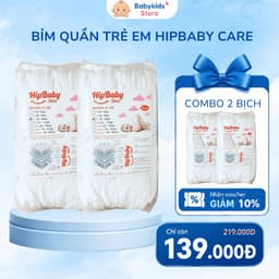 [COMBO 100MIẾNG] Bỉm Quần Hipbaby Care Thấm Hút Tốt Đủ Size S-5XL (Bỉm Mác Mới Chất Lượng Không Đổi) 1