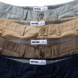 Quần Short Nam Vải Linen Hippolis Thoáng Mát Mặc Hè Form Rộng Thời Trang 2
