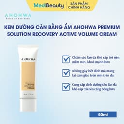 Kem dưỡng cân bằng ẩm phục hồi chống lão hóa Ahohwa Premium Solution Recovery Active Volume Cream 1
