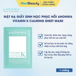 Mặt nạ giấy sinh học phục hồi vitamin K Ahohwa Vitamin K Calming Sheet Mask 1