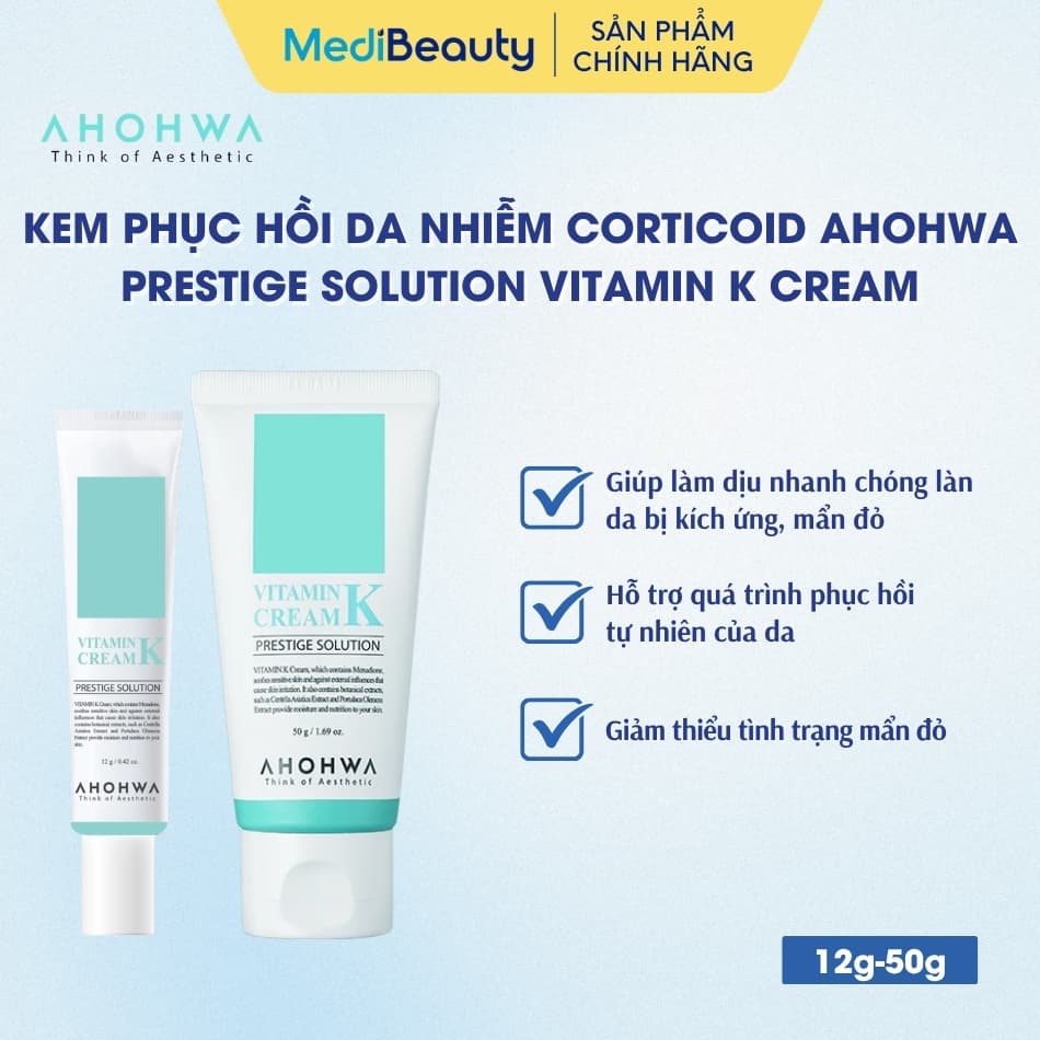 Kem phục hồi da Ahohwa Prestige Solution Vitamin K Cream