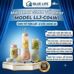Máy Xay Sinh Tố Mini 400ml Bear LLJ-C04W1 - Hàng Chính Hãng 1