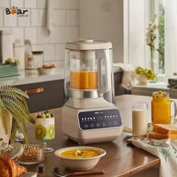 Máy Làm Sữa Hạt Bear PBJ-D08T1, 1.5L-2000W, 10 Chức Năng Có Nắp Chụp Chống Ồn, Hàng Chính Hãng 2