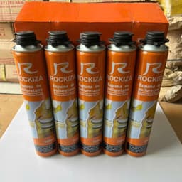 Keo bọt nở Rockiza chai 750ml tỷ lệ tạo bọt cao, siêu trắng, nhanh khô 6