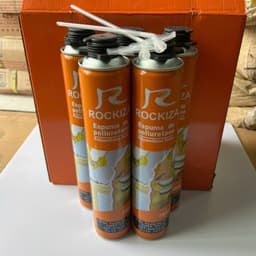 Keo bọt nở Rockiza chai 750ml tỷ lệ tạo bọt cao, siêu trắng, nhanh khô 4