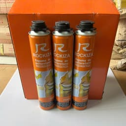 Keo bọt nở Rockiza chai 750ml tỷ lệ tạo bọt cao, siêu trắng, nhanh khô 2