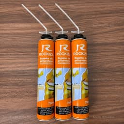 Keo bọt nở Rockiza chai 750ml tỷ lệ tạo bọt cao, siêu trắng, nhanh khô 1