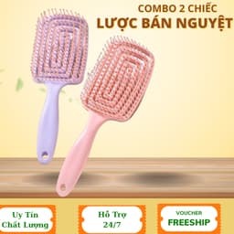 Lược N57 Chải Tóc Xoăn Gỡ Rối Mát Xa Da Đầu Tạo Kiểu Tóc Phồng Tiện Dụng - Lược Mát Xa Đầu Với Răng Lược Mềm Mại -260901 1