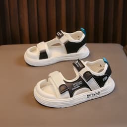 Sandal Trẻ Em Đế Êm Chống Trượt, Quai Dán Thoáng Khí Cho Bé Trai Bé Gái 2-10 tuổi Mã S27 2