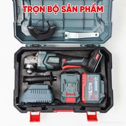 1 Máy Mài, Máy Cắt Pin BS BOSSUN BS-AG100XPRO, 3 Tốc Độ Tùy Chỉnh - Có Chống Sốc Đá, Khởi Động Mềm 4