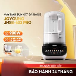 MÁY NẤU SỮA HẠT JOYOUNG JHSB-602 PRO 1.5L – XAY 1000W, GIA NHIỆT 900W, 12 CHỨC NĂNG, HẸN GIỜ 12H, TỰ VỆ SINH 2