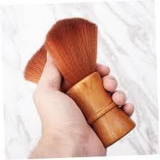 Cọ Phủi Tóc Cán Gỗ Lông Mềm Cao Cấp MOLLYHAIR - Chổi Phủi Tóc Gáy Chuyên Dụng Cho Salon Tóc & Barber Shop 3
