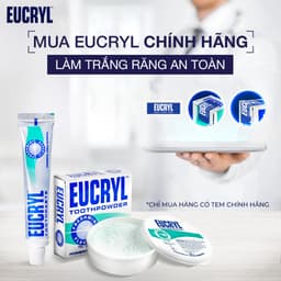 Combo Kem đánh răng Eucryl 62g + Bột tẩy trắng răng Eucryl 50g làm trắng hiệu quả 5