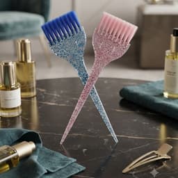 Cọ Trộn Thuốc Nhuộm Tóc Kim Tuyến Lấp Lánh MOLLYHAIR - Thiết Kế Trong Suốt Sang Trọng,  Tiện Dụng Cho Salon 2