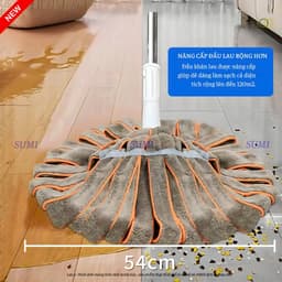 Cây Lau Nhà Tự Vắt Bông Xoắn Mẫu Mới Siêu Thấm Hút Đa Năng, Chổi Lau Nhà Tự Vắt Microfiber CBT2 4