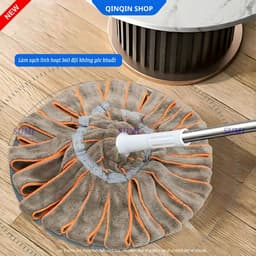 Cây Lau Nhà Tự Vắt Bông Xoắn Mẫu Mới Siêu Thấm Hút Đa Năng, Chổi Lau Nhà Tự Vắt Microfiber CBT2 5